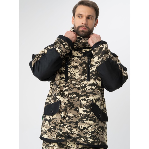 Костюм Huntsman Горка-5 Combo, демисезонный В-003/чёрный, тк. смесовая рипстоп/cat's eye