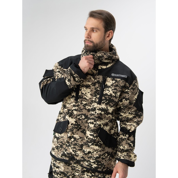 Костюм Huntsman Горка-5 Combo, демисезонный В-003/чёрный, тк. смесовая рипстоп/cat's eye