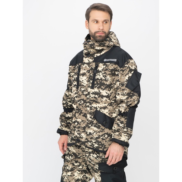 Костюм Huntsman Горка-5 Combo, демисезонный В-003/чёрный, тк. смесовая рипстоп/cat's eye