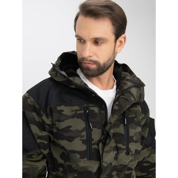 Костюм Huntsman Горка-5 Combo, демисезонный Djin/чёрный, тк. смесовая рипстоп/cat's eye