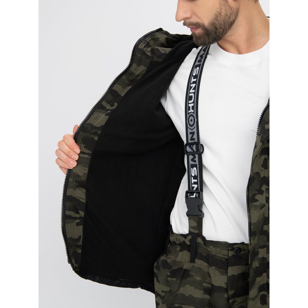 Костюм Huntsman Горка-5 Combo, демисезонный Djin/чёрный, тк. смесовая рипстоп/cat's eye