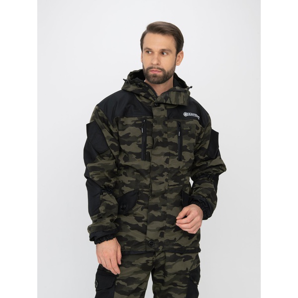 Костюм Huntsman Горка-5 Combo, демисезонный Djin/чёрный, тк. смесовая рипстоп/cat's eye