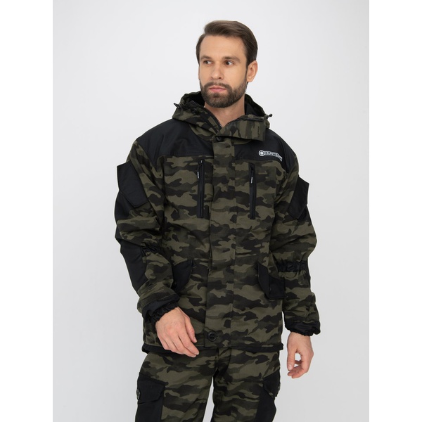 Костюм Huntsman Горка-5 Combo, демисезонный Djin/чёрный, тк. смесовая рипстоп/cat's eye