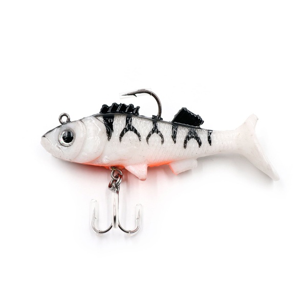Приманка оснащенная Namazu PVC Perch 80 мм 05