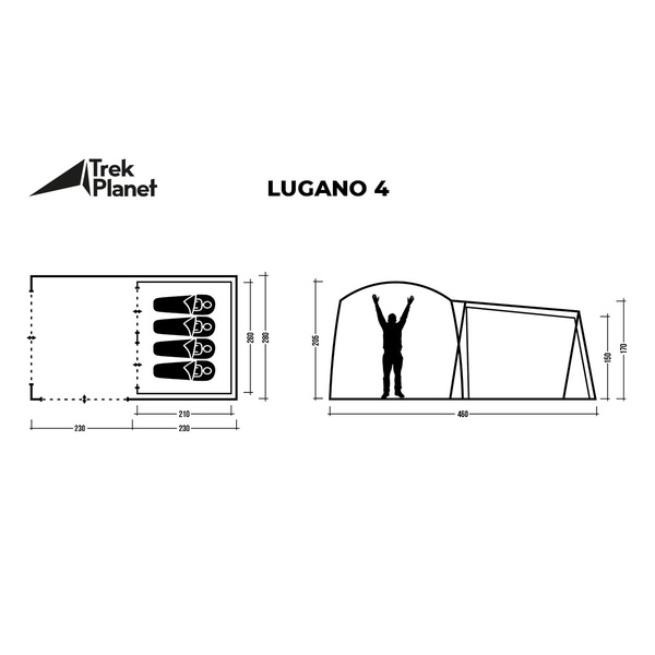 Палатка Trek Planet Lugano 4