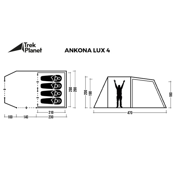 Палатка Trek Planet Ankona Lux 4