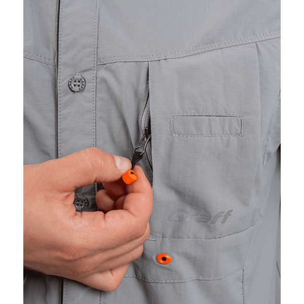 Рубашка Graff 807-KO-CL-12 серый