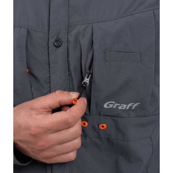 Рубашка Graff 807-KO-CL-2 тёмно-серый
