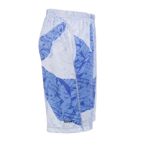 Шорты Graff 706 KR-CL-3/1 белый / голубой