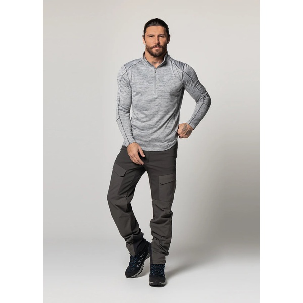 Термофутболка Сплав L/S Pulse (меланж) серый