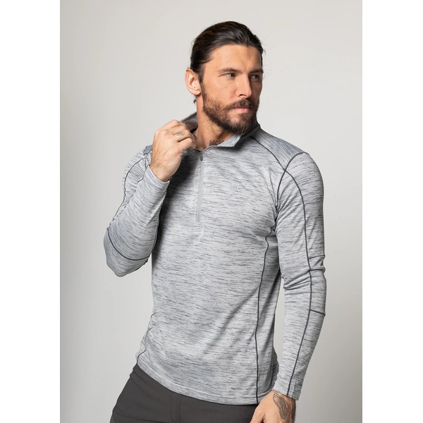 Термофутболка Сплав L/S Pulse (меланж) серый