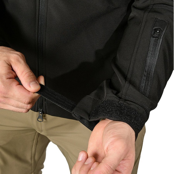 Куртка тактическая 5.45 Design Манул (софтшелл) black