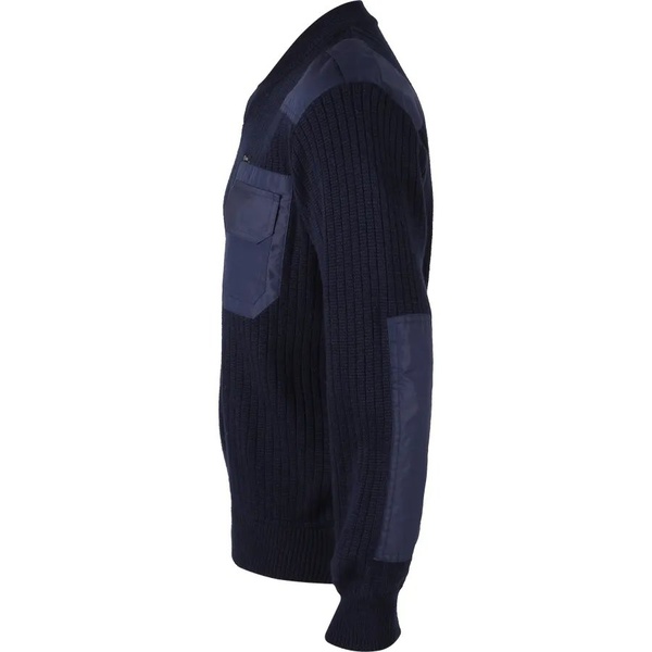 Свитер Сплав арт.55 (п/ш, с накладками) синий