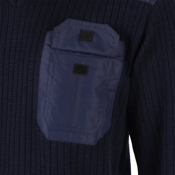 Свитер Сплав арт.55 (п/ш, с накладками) синий