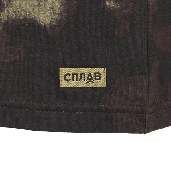 Футболка Сплав камуфлированная черный мох