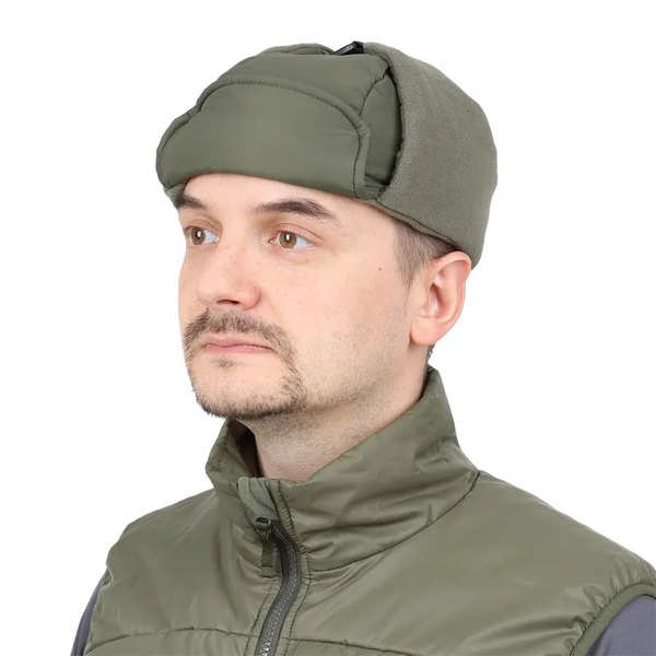 Шапка-ушанка Сплав L7a Пирит олива