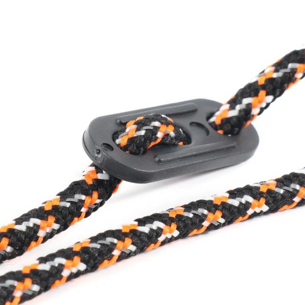 Оттяжки Следопыт светоотражающие с натяжителем 2,5 м (4шт) чёрный/оранжевый/белый