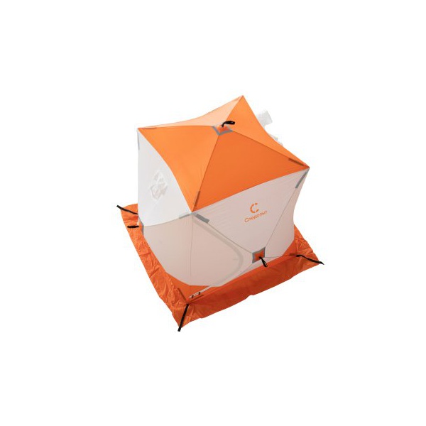 Палатка для зимней рыбалки Следопыт Куб 1,8х1,8 м бело-оранжевый