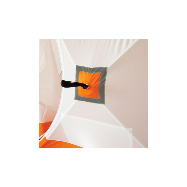 Палатка для зимней рыбалки Следопыт Куб 1,8х1,8 м бело-оранжевый