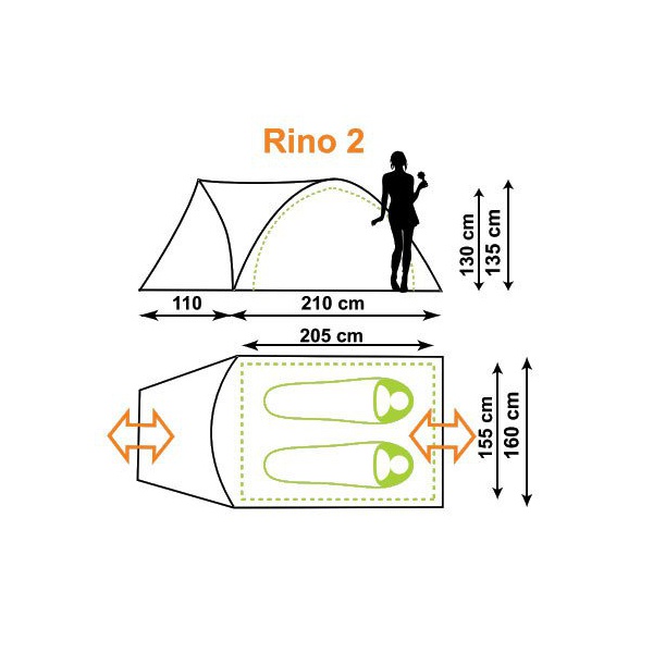 Палатка Canadian Camper Rino 2 woodland