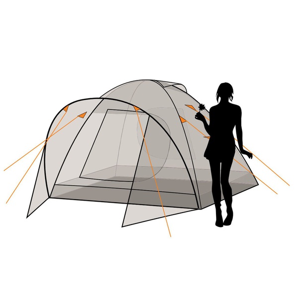 Палатка Canadian Camper Karibu 4 woodland