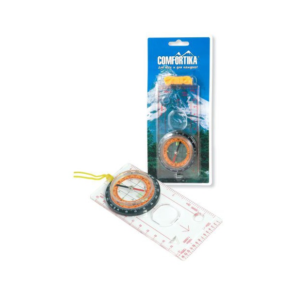 Компас-линейка Comfortika DC45-5C (пластик, лупа, линейка) - купить в ...
