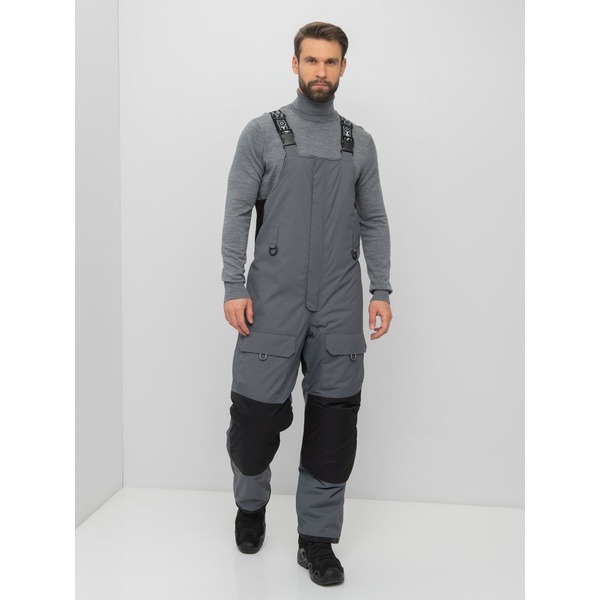 Костюм зимний Huntsman Yukon Ice серый/чёрный, тк. Breathable