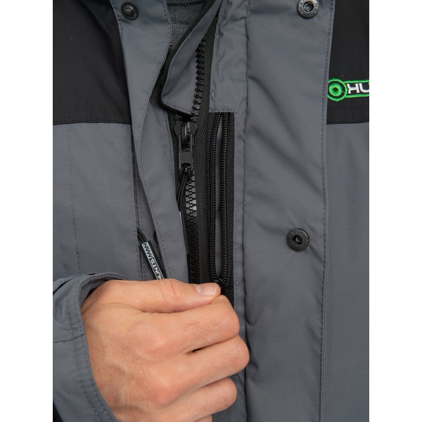 Костюм зимний Huntsman Yukon Ice серый/чёрный, тк. Breathable