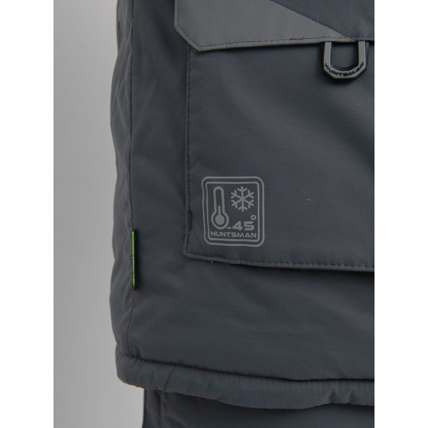 Костюм зимний Huntsman Yukon Ice серый/чёрный, тк. Breathable