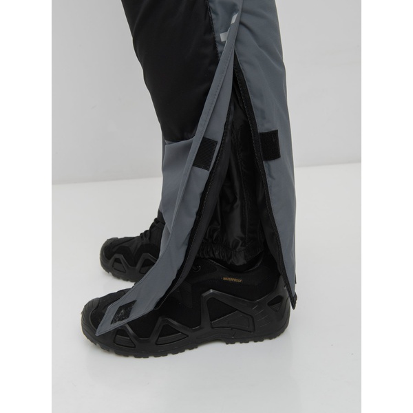 Костюм зимний Huntsman Yukon Ice серый/чёрный, тк. Breathable