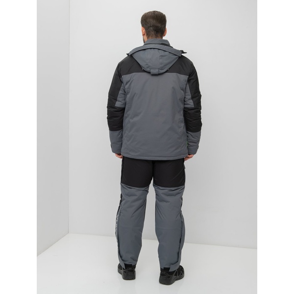 Костюм зимний Huntsman Yukon Ice серый/чёрный, тк. Breathable