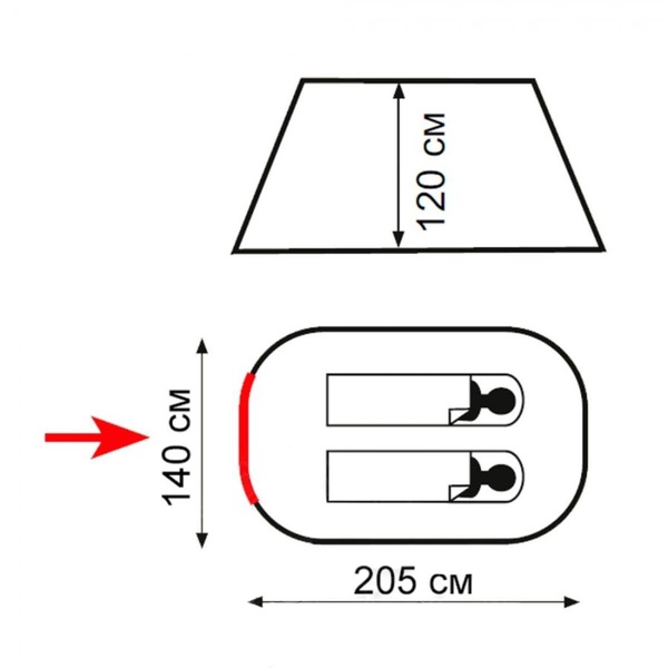 Палатка быстросборная Totem POP Up 2 V2 (TTT-033)