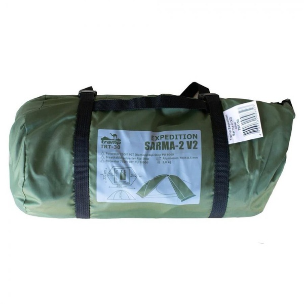 Палатка Tramp Sarma 2 V2 зелёный