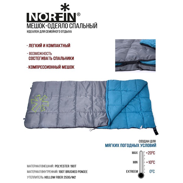 Спальный мешок Norfin Alpine Comfort 250