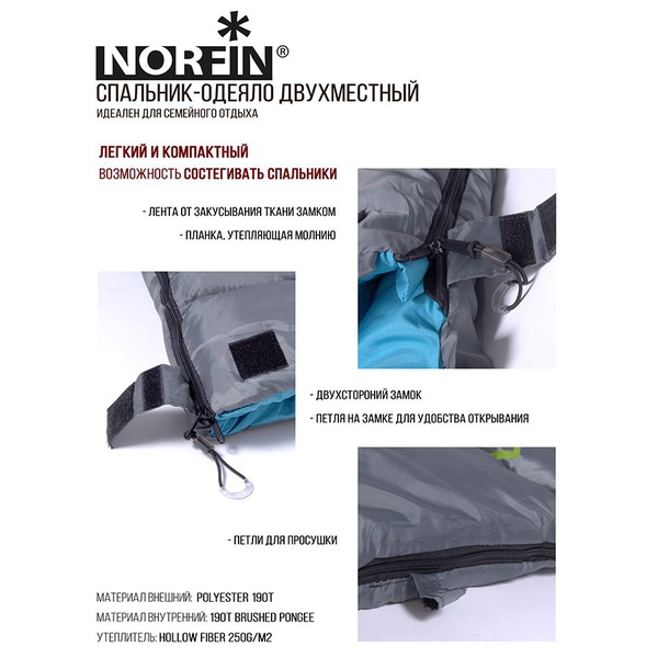 Спальный мешок Norfin Alpine Comfort 250