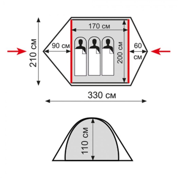 Палатка Tramp Ranger 3 V2