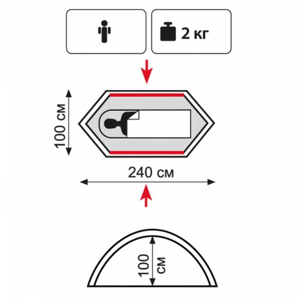 Палатка Tramp Lite Hurricane 1