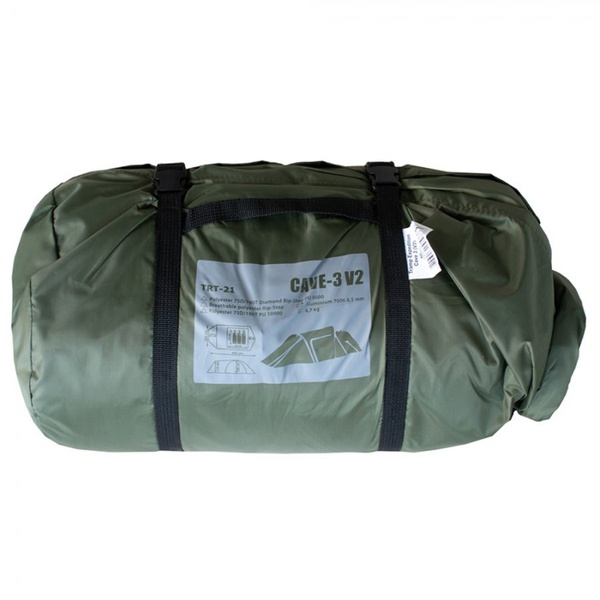 Палатка Tramp Cave 3 V2 зелёный