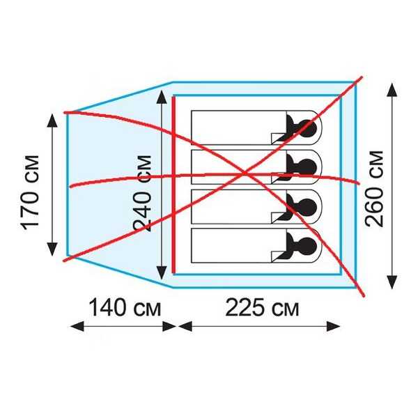 Комплект дуг Tramp для Bell 4 (дюрапол)