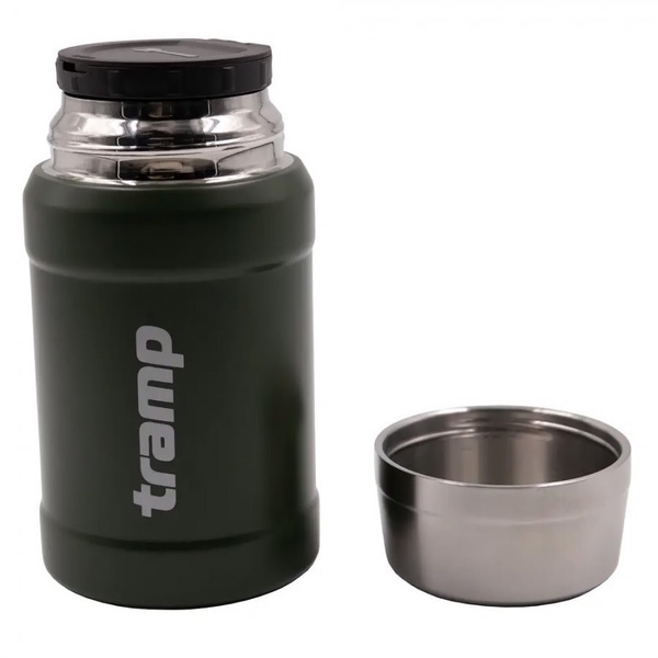 Термос Tramp TRC-132 с широким горлом (с сумкой) 0,8 л оливковый