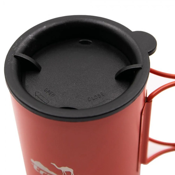 Термокружка Tramp TRC-137.17 (со складными ручками и поилкой) терракотовый, 0,4 л