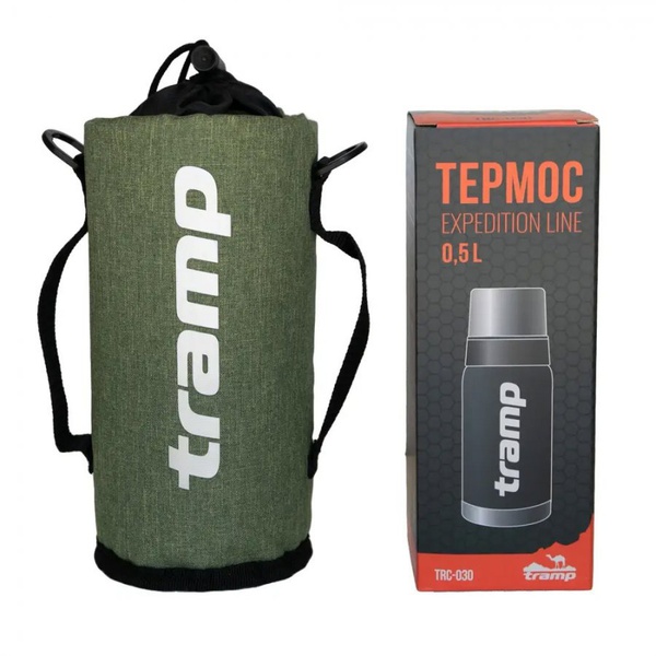 Термочехол Tramp оливковый, для термоса 0.5 л