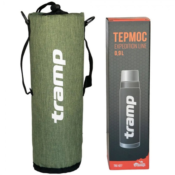 Термочехол Tramp оливковый, для термоса 0.9 л