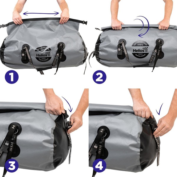 Гермобаул Helios HS-GB-100-GB (100л, ПВХ)