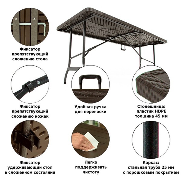 Стол складной Green Glade F180