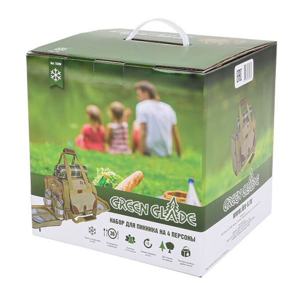 Набор для пикника Green Glade 3200 (37 предметов, 30л)
