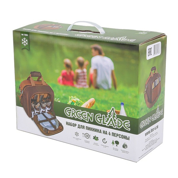 Набор для пикника Green Glade 3338 (34 предмета, 15л)