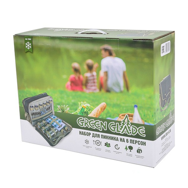 Набор для пикника Green Glade 3653 (48 предметов, 18л)