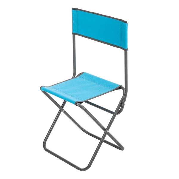 Стул складной Premier Fishing СР-380 (со спинкой) голубой