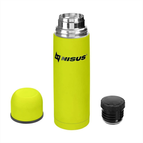 Термос Nisus NA.TM-045-L (узкое горло, ситечко, 1 л) лайм